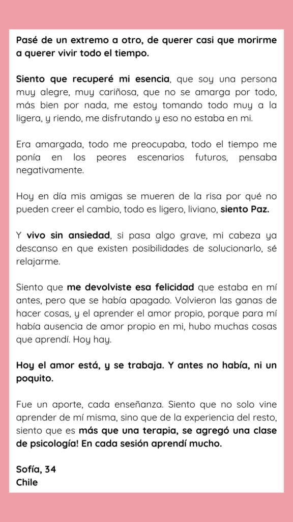 Testimonios
